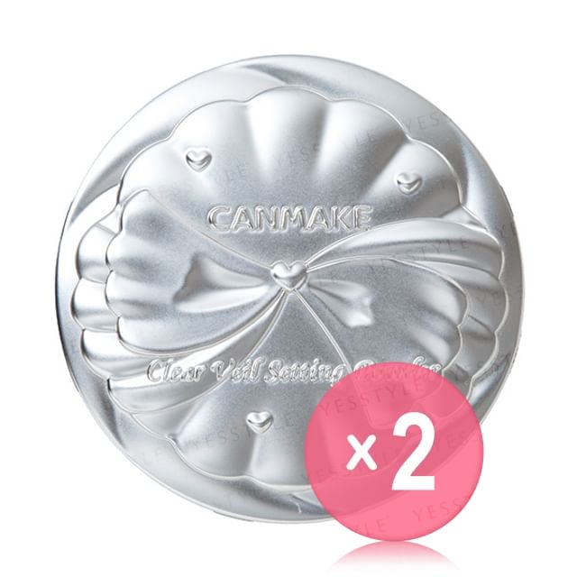 Canmake-Clear Veil Setting Powder 01 Mystic Clear 2pcs Bundle Set