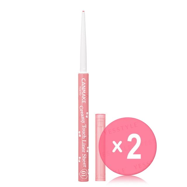 Canmake-Creamy Touch Liner Sheer 2pcs Bundle Set-01 Charmy Pink X 2 Pcs