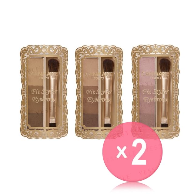 Canmake-Fit Styler Eyebrow 2pcs Bundle Set