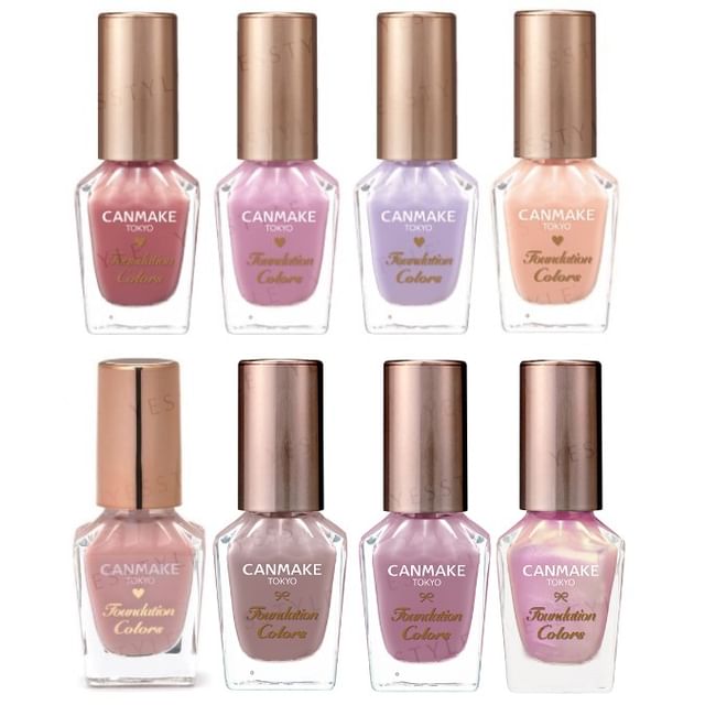 Canmake-Foundation Nail Colors