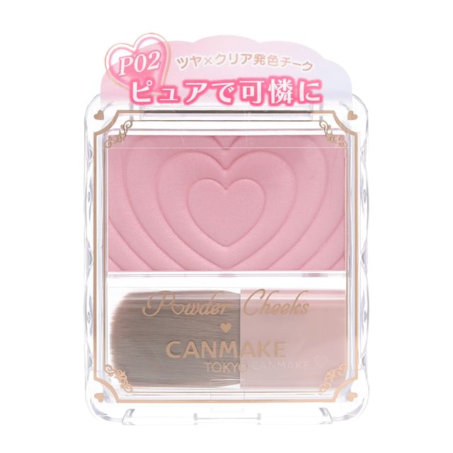 Canmake-Heart Powder Cheeks-P02 Little Shy Pink