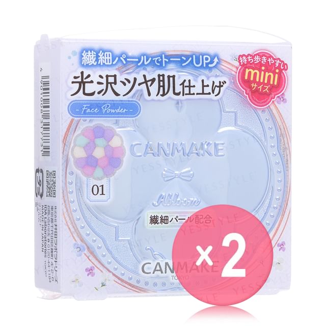 Canmake-Illuminating Finish Powder Abloom Mini SPF 24 PA 01 Hydrangea Garden 2pcs Bundle Set