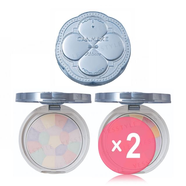 Canmake-Illuminating Finish Powder Abloom SPF 24 PA 2pcs Bundle Set
