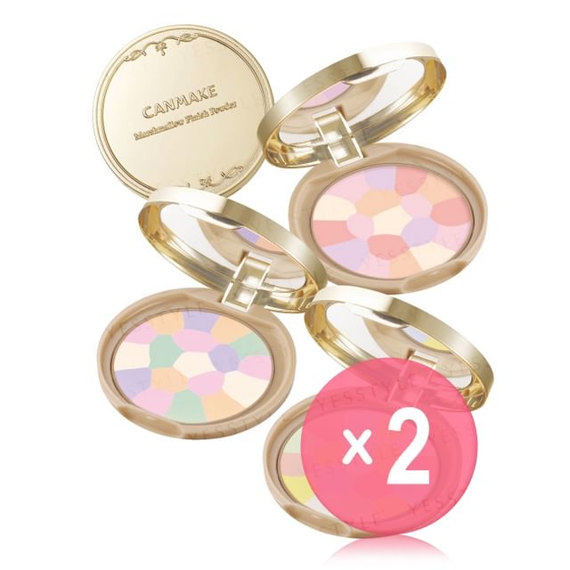 Canmake-Marshmallow Finish Powder Abloom SPF 19 PA 2pcs Bundle Set