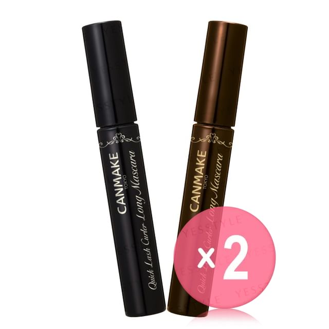 Canmake-Quick Lash Curler Long Mascara 2pcs Bundle Set