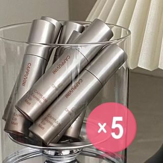 Cappuvini-Matte Espresso Velvet Lip Glaze - 8 Colors 5pcs Bundle Set