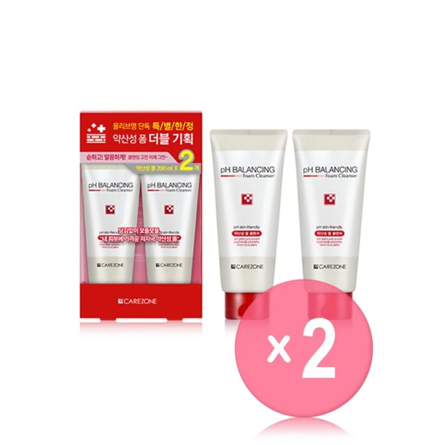 CAREZONE-pH Balancing Foam Cleanser Duo Set 2pcs Bundle Set