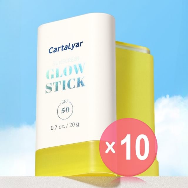 CartaLyar-Glow Translucent Sunscreen Stick SPF50 PA - 2 Types 10pcs Bundle Set