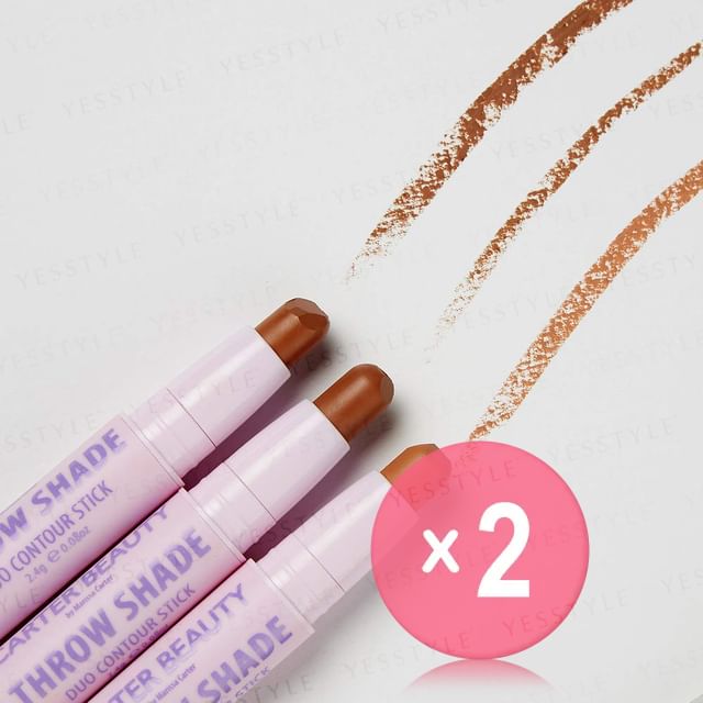 CARTER BEAUTY-Throw Shade Duo Contour Stick 2pcs Bundle Set