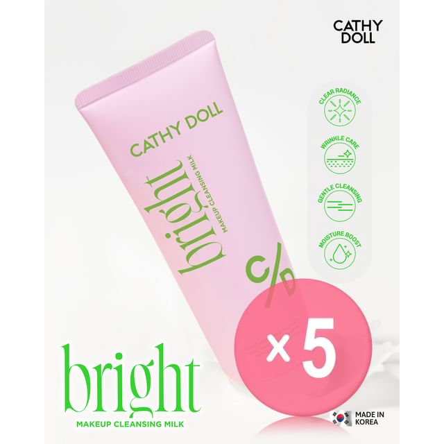 Cathy Doll-Bright Makeup Cleansing Milk 5pcs Bundle Set