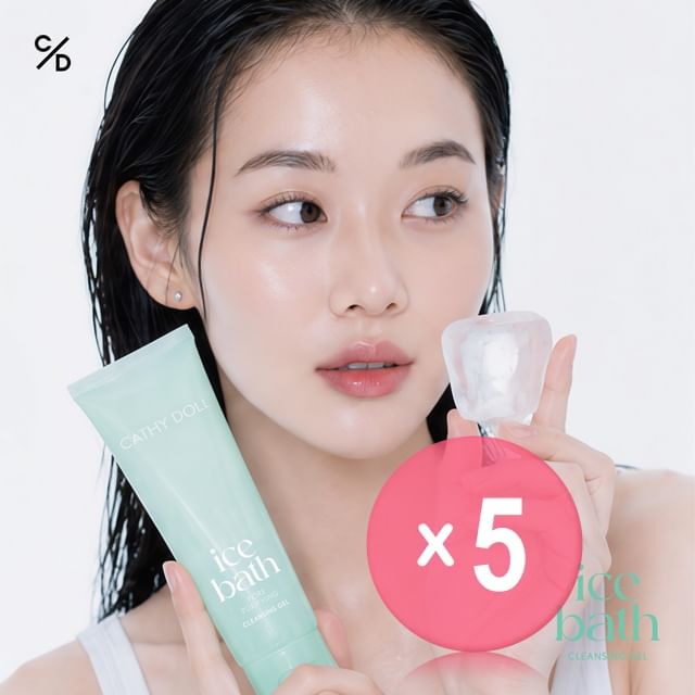 Cathy Doll-Ice Bath Pore Purifying Cleansing Gel 5pcs Bundle Set