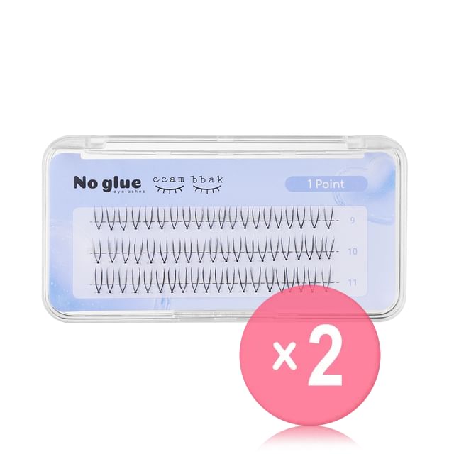 ccam bbak-No Glue Lash 1 Point 2pcs Bundle Set