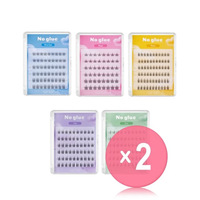 ccam bbak-No Glue Lash - 5 Types 2pcs Bundle Set