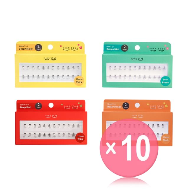 ccam bbak-Original Eyelash 2 Points - 13 Types 10pcs Bundle Set