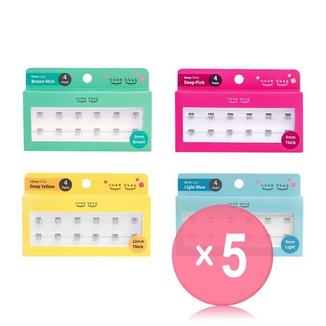 ccam bbak-Original Eyelash 4 Points - 9 Types 5pcs Bundle Set