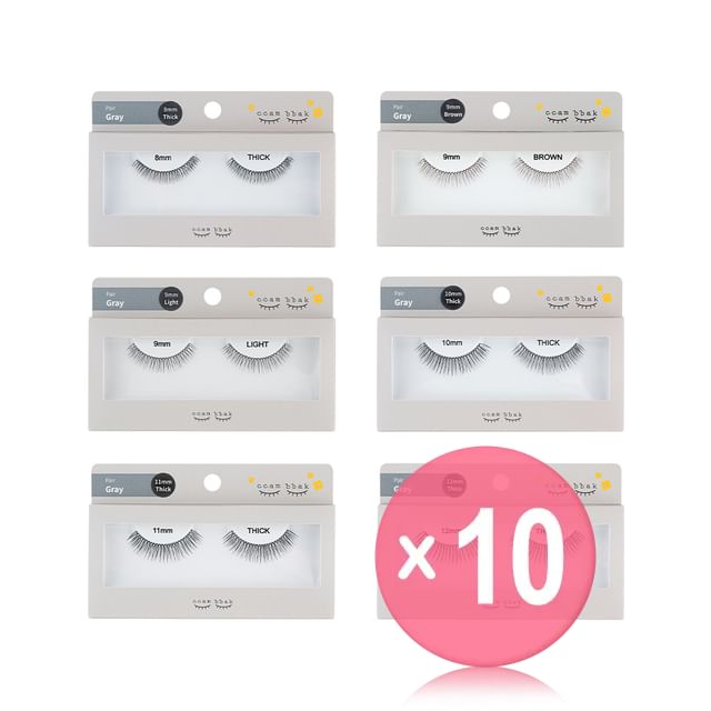 ccam bbak-Original Eyelash Pair - 9 Types 10pcs Bundle Set