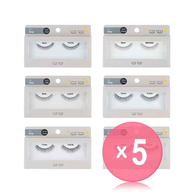 ccam bbak-Original Eyelash Pair - 9 Types 5pcs Bundle Set