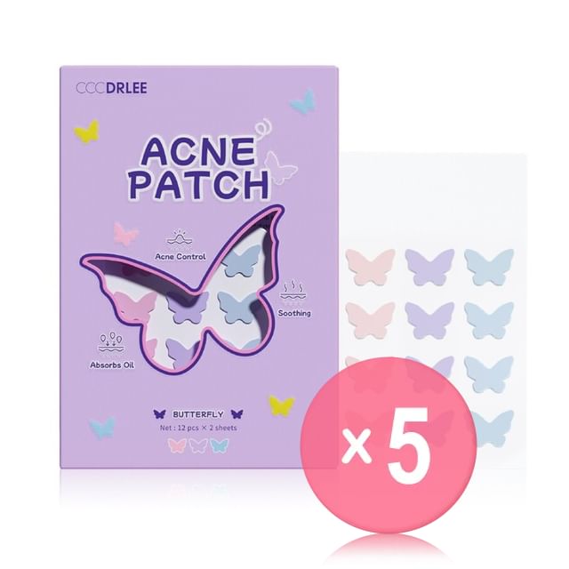 CCCDRLEE-Butterfly Acne Patch 5pcs Bundle Set