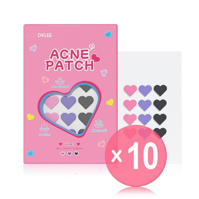 CCCDRLEE-Heart Acne Patch 10pcs Bundle Set