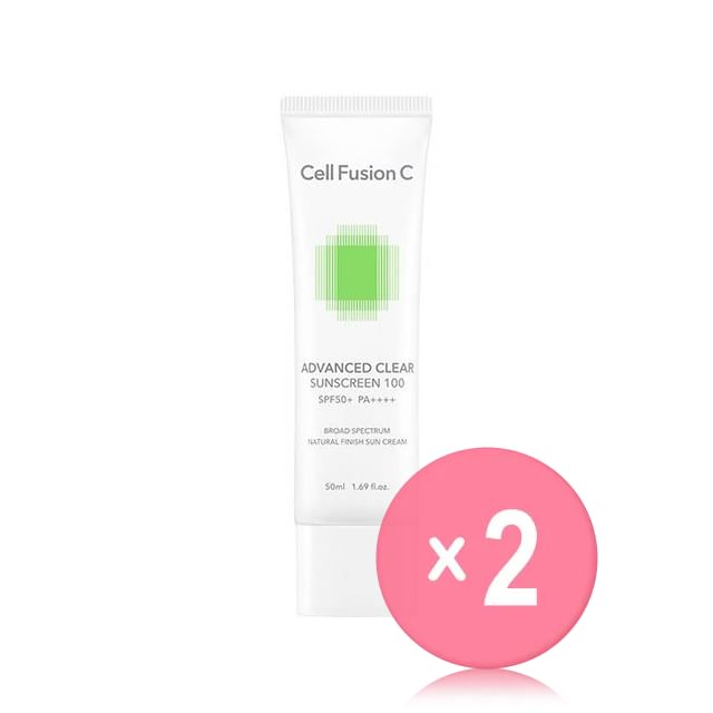 Cell Fusion C-Advanced Clear Sunscreen 100 2pcs Bundle Set