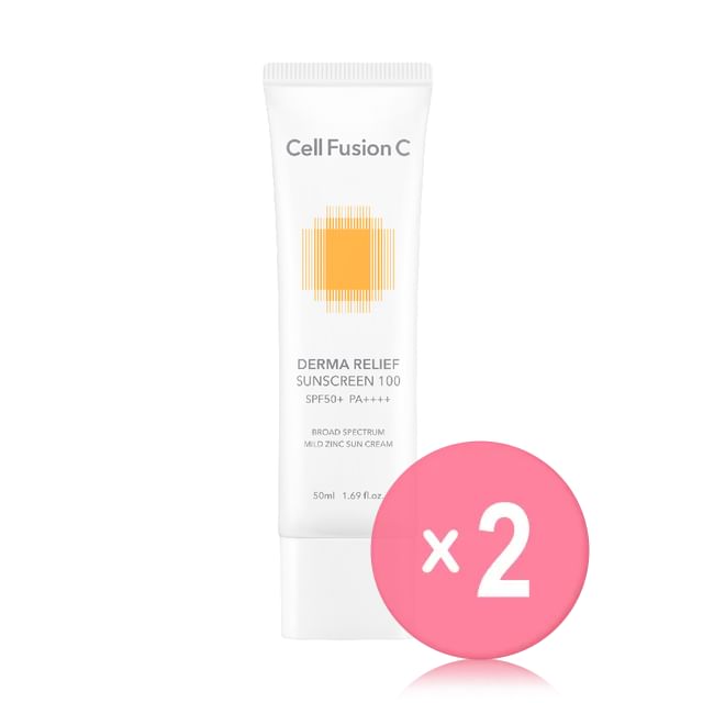 Cell Fusion C-Derma Relief Sunscreen 100 2pcs Bundle Set