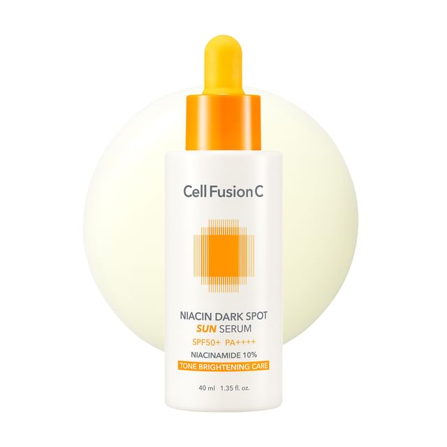 Cell Fusion C-Niacin Dark Spot Sun Serum - Sérum solaire anti-taches à la niacinamide-40 Ml