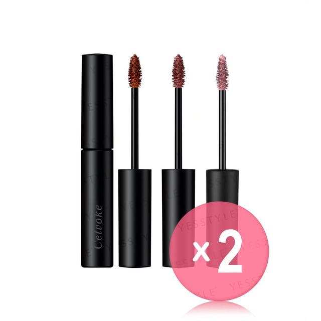 Celvoke-Indicate Eyebrow Mascara C 2pcs Bundle Set
