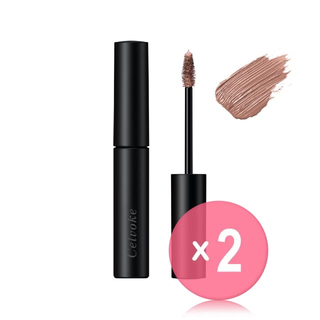 Celvoke-Indicate Eyebrow Mascara C 2pcs Bundle Set-08 Rosy Cinnamon X 2 Pcs