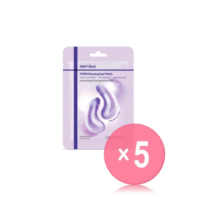 Centellian24-360º Shot PDRN Glowing Eye Patch 5pcs Bundle Set