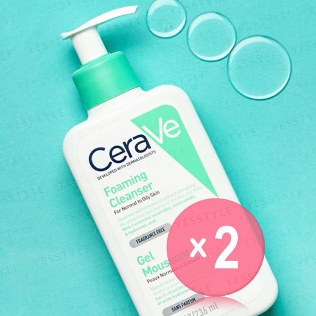 CeraVe-Foaming Cleanser For Normal To Oily Skin 2pcs Bundle Set