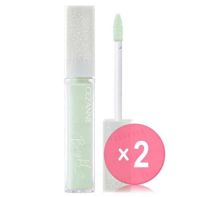 CEZANNE-Bright Concealer SPF 31 PA 20 Retouch Green 2pcs Bundle Set