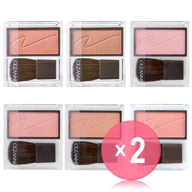 CEZANNE-Cheek Blush 2pcs Bundle Set
