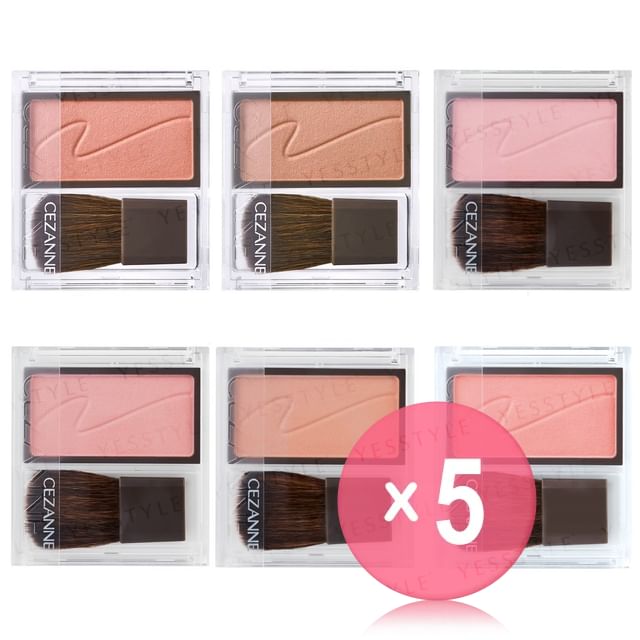 CEZANNE-Cheek Blush 5pcs Bundle Set