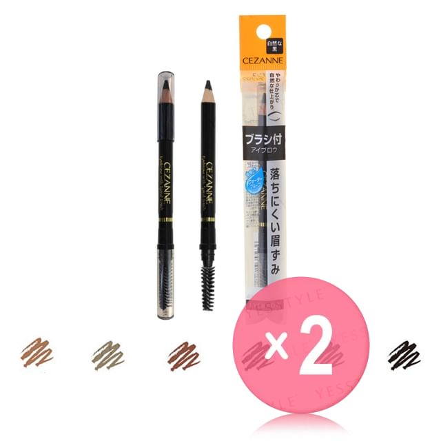 CEZANNE-Eyebrow With Spiral Brush 2pcs Bundle Set