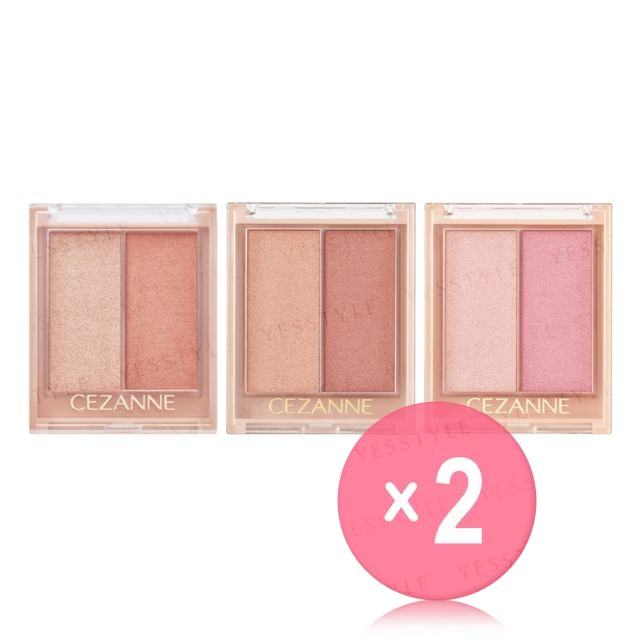 CEZANNE-Face Glow Color 2pcs Bundle Set