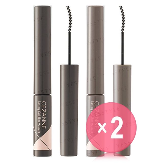 CEZANNE-Lasting Curl Slim Mascara 2pcs Bundle Set