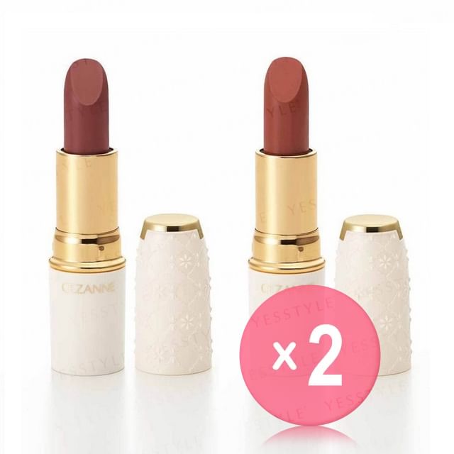 CEZANNE-Lasting Lip Color N 2pcs Bundle Set