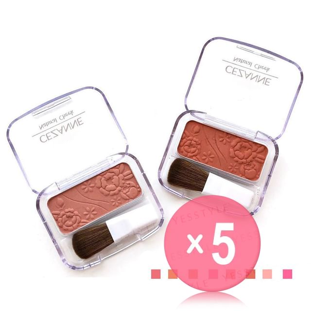 CEZANNE-Natural Cheek N 5pcs Bundle Set