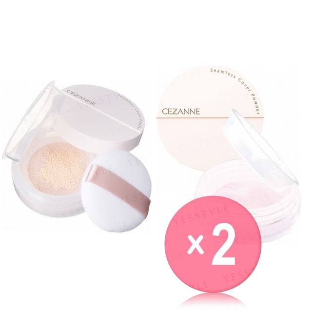 CEZANNE-Seamless Cover Powder 2pcs Bundle Set