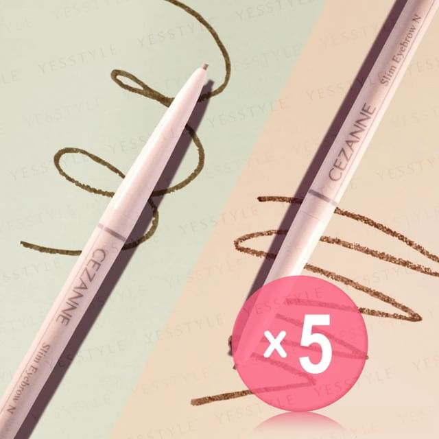 CEZANNE-Slim Eyebrow N 5pcs Bundle Set