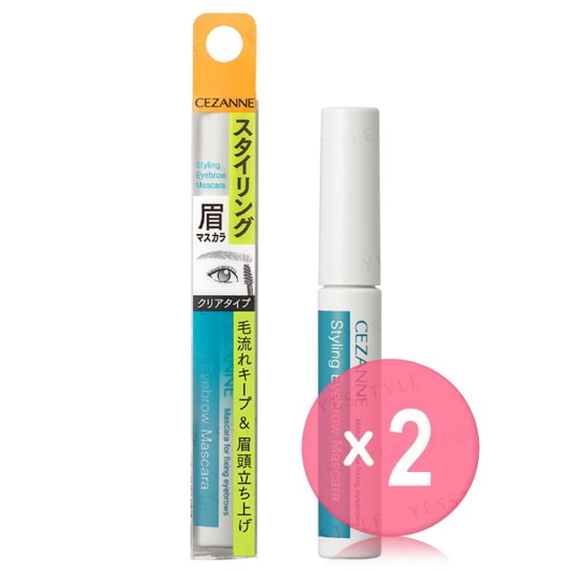 CEZANNE-Styling Eyebrow Mascara 00 Clear 2pcs Bundle Set