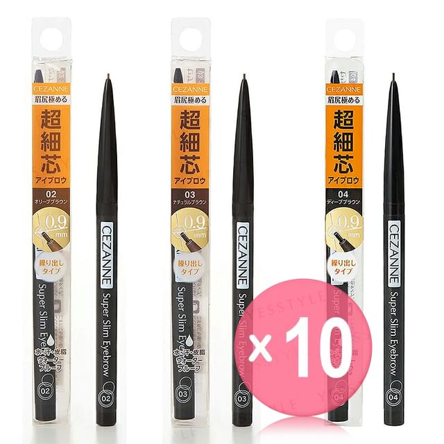 CEZANNE-Super Slim Eyebrow Pencil 10pcs Bundle Set