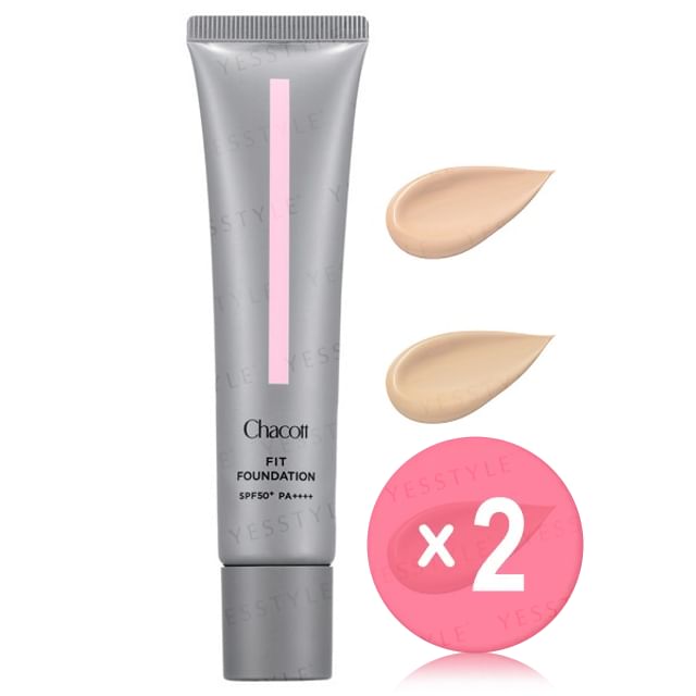 Chacott-Fit Foundation SPF 50 PA 2pcs Bundle Set