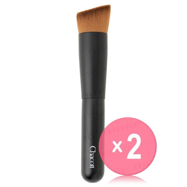 Chacott-Foundation Brush 077 2pcs Bundle Set