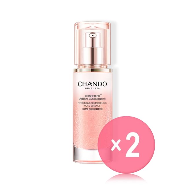 CHANDO-Pink Diamond Firming Delicate Rose Essence 2pcs Bundle Set