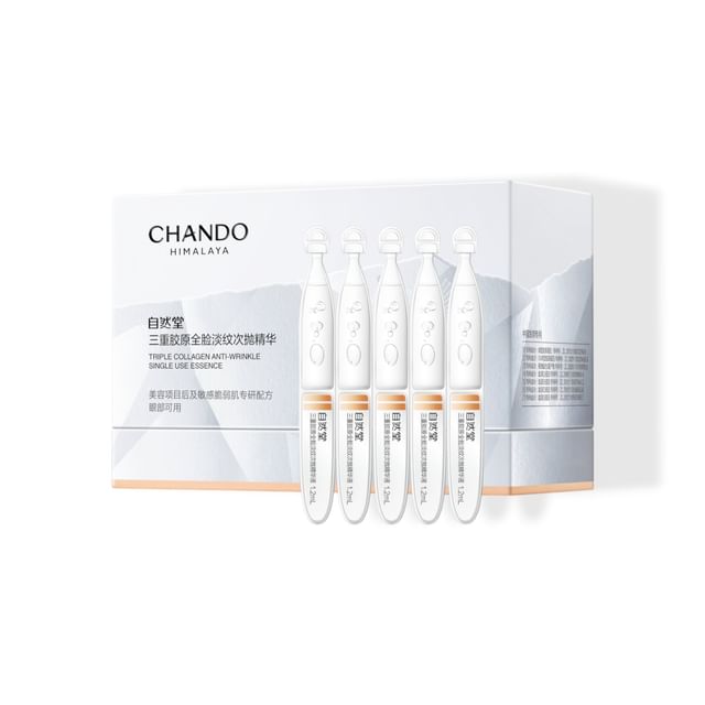 CHANDO-Treple Collagen Anti-Wrinkle Single Use Essence-Set 12 Ml X 30 Pezzi