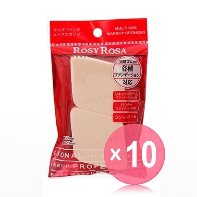 Chantilly-Rosy Rosa Multi Use Makeup Sponge 10pcs Bundle Set