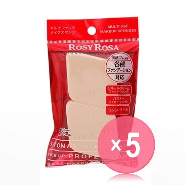 Chantilly-Rosy Rosa Multi Use Makeup Sponge 5pcs Bundle Set