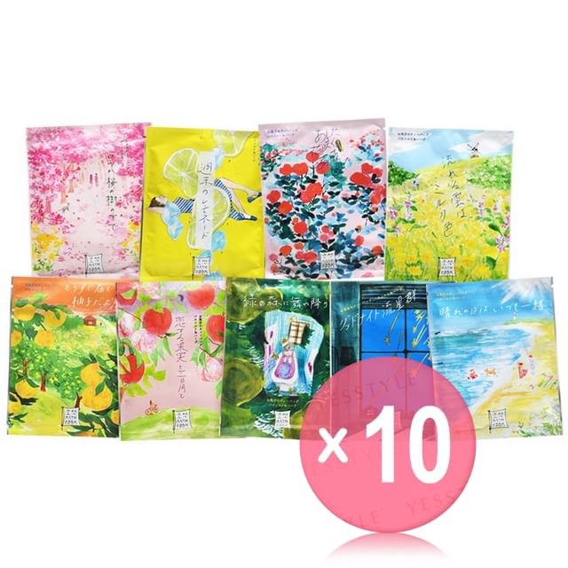 CHARLEY-Imagination Bathroom Bath Salt Herbs 10pcs Bundle Set