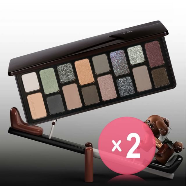 cheeryep-16-Color Eye Shadow Palette - Ember 2pcs Bundle Set